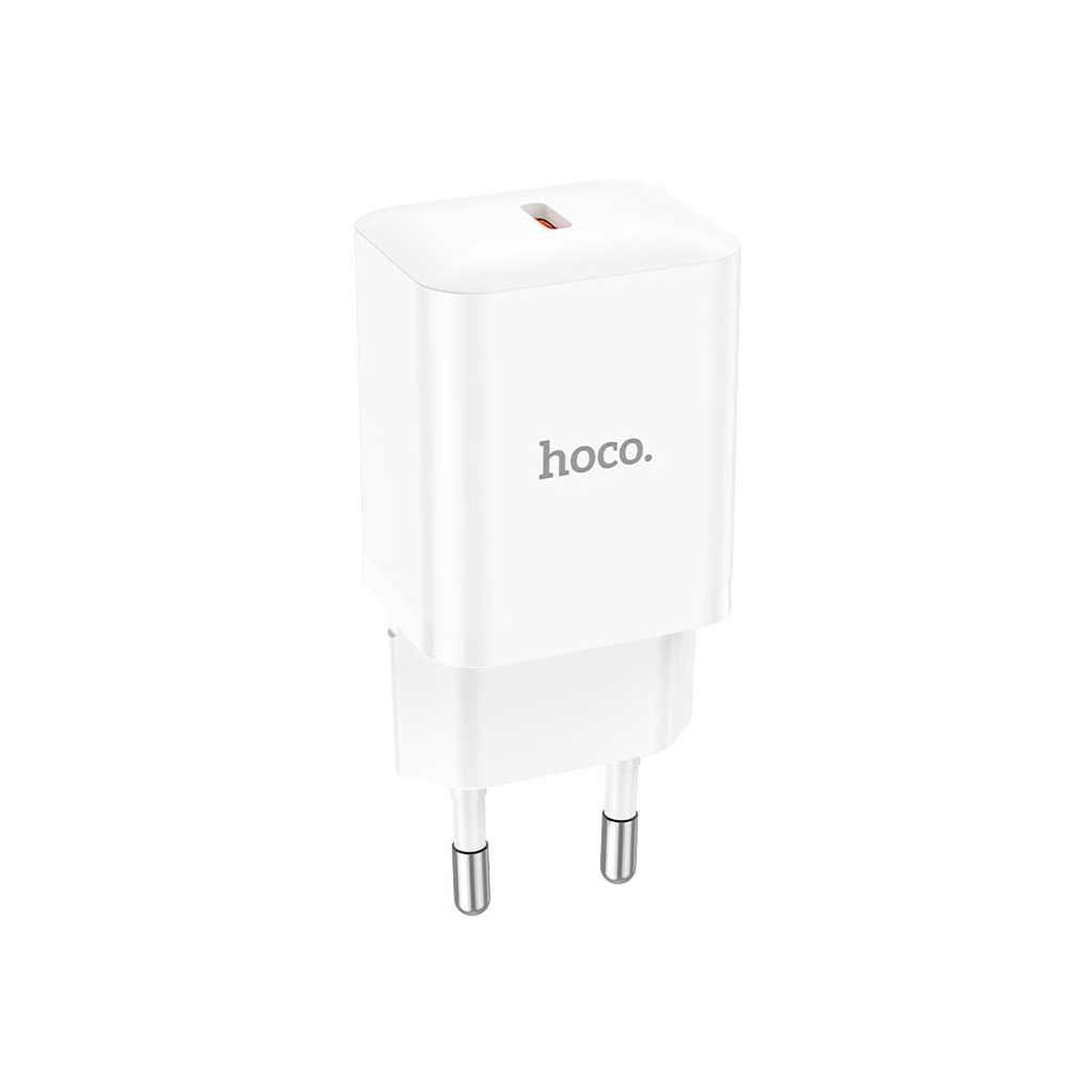 Зарядний пристрій HOCO N27 Innovative USB-C PD20W White (6931474783455) - зображення 1
