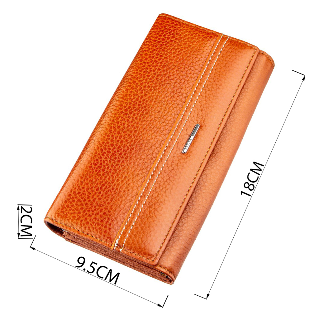 Гаманець Baliya Жіночий шкіряний Помаранчевий (18980) - зображення 4