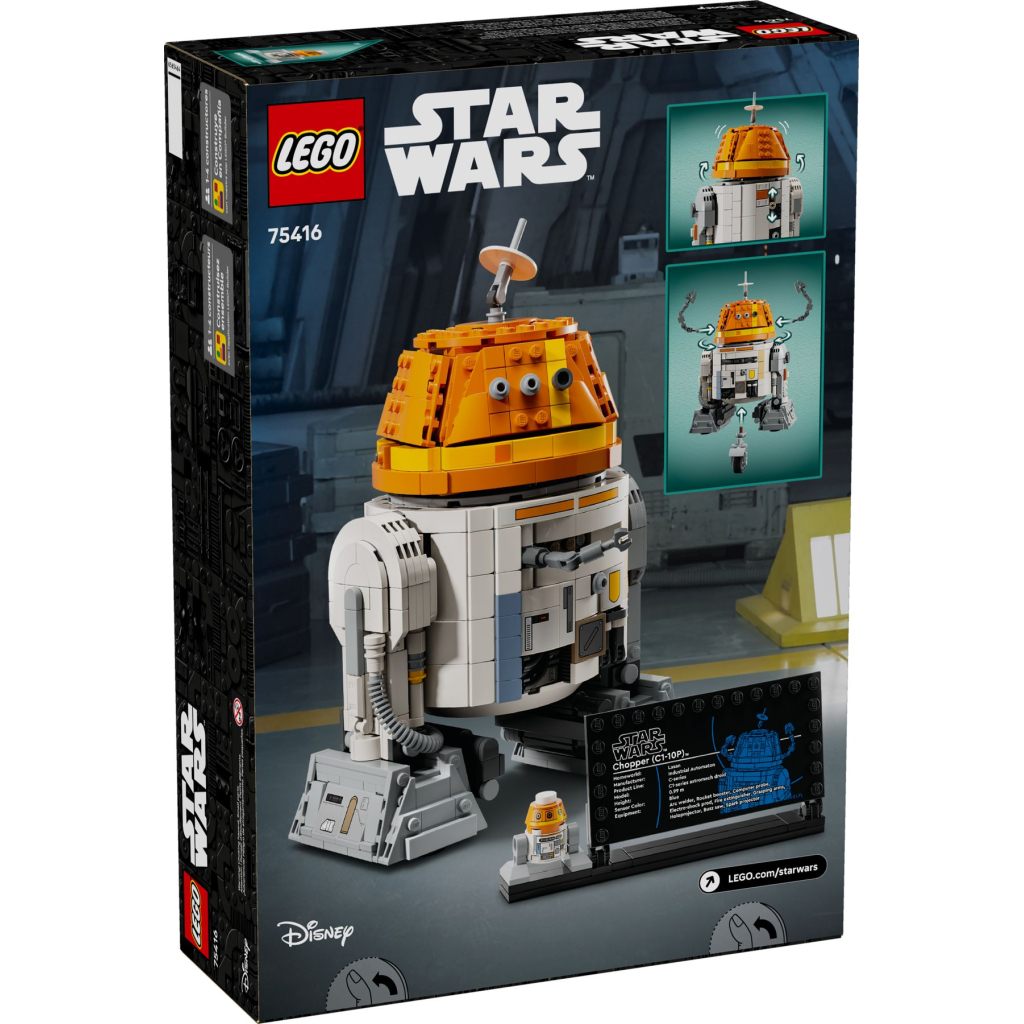 Конструктор LEGO Star Wars Чоппер (C1-10P). Дроїд-астромеханік (75416-) - зображення 8
