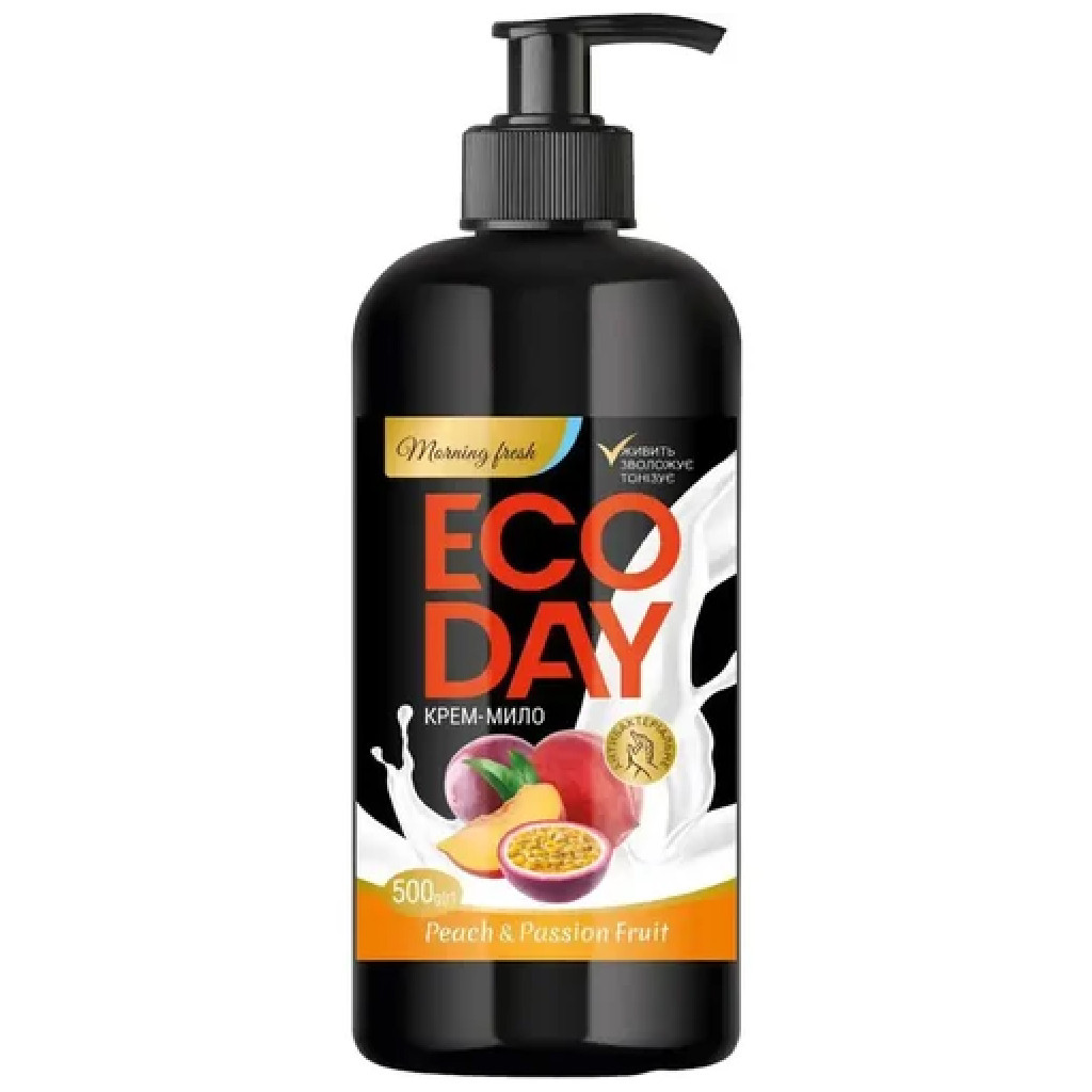 Рідке мило Oniks Eco Day Персик-маракуйя 500 г (4820191761223) - зображення 1