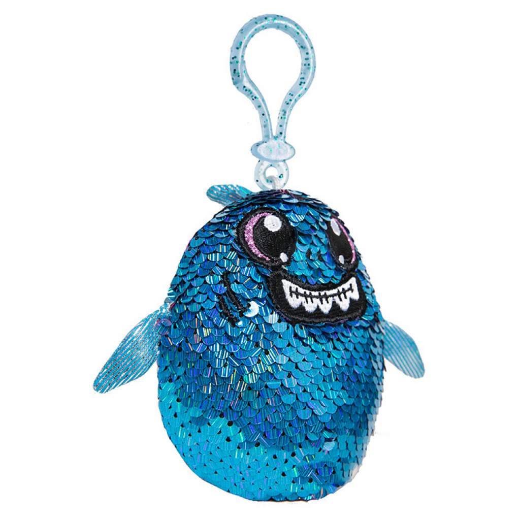 М'яка іграшка Shimmeez з паєтками S2 Акула Зубастик на кліпсі 9 см (SH01052SH) - зображення 2