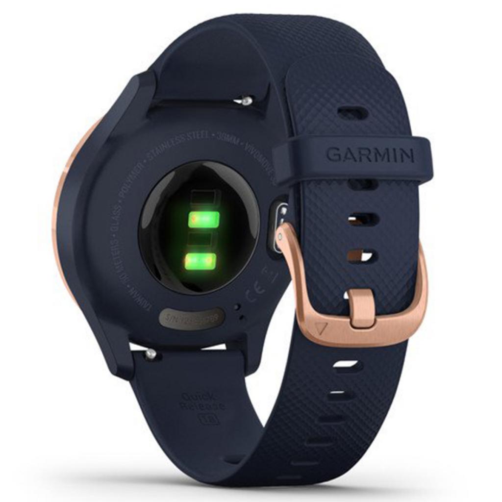 Смарт-годинник Garmin vivomove 3S, Rose Gold, Navy, Silicone (010-02238-23) - зображення 5