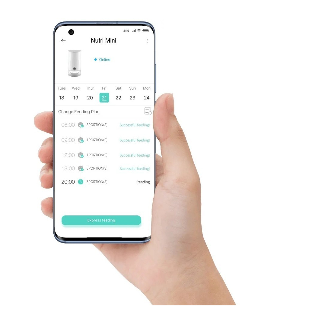 Універсальний посуд для тварин Petoneer Nutri Mini Feeder (PF005) - изображение 8