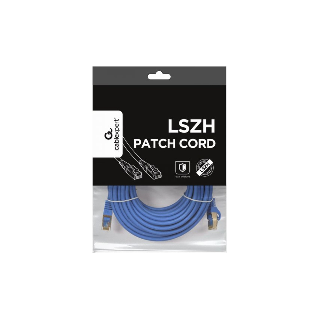 Патч-корд Cablexpert 30м S/FTP Cat 6A CU LSZH blue (PP6A-LSZHCU-B-30M) - зображення 3