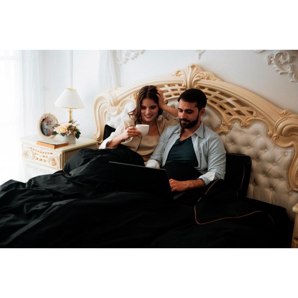 Постільна білизна MirSon Сатин Premium Corner Black Pearl 110х140 (2200001484269) - зображення 4