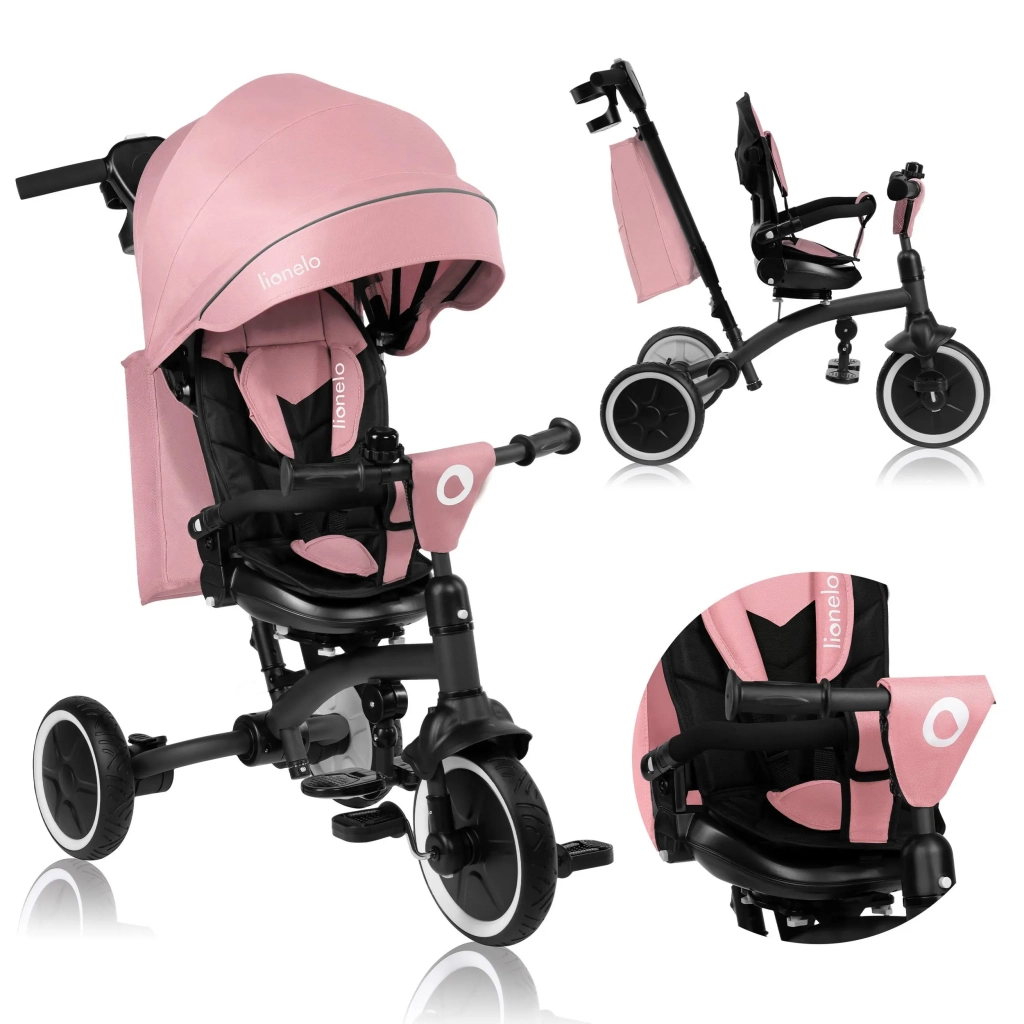 Дитячий велосипед Lionelo Tris Plus Pink Rose (LO-TRIS PLUS PINK ROSE) - зображення 6