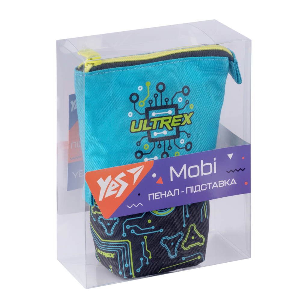 Пенал Yes Підставка PH-M2 Ultrex Чорний / Бірюзовий (532911) - зображення 4