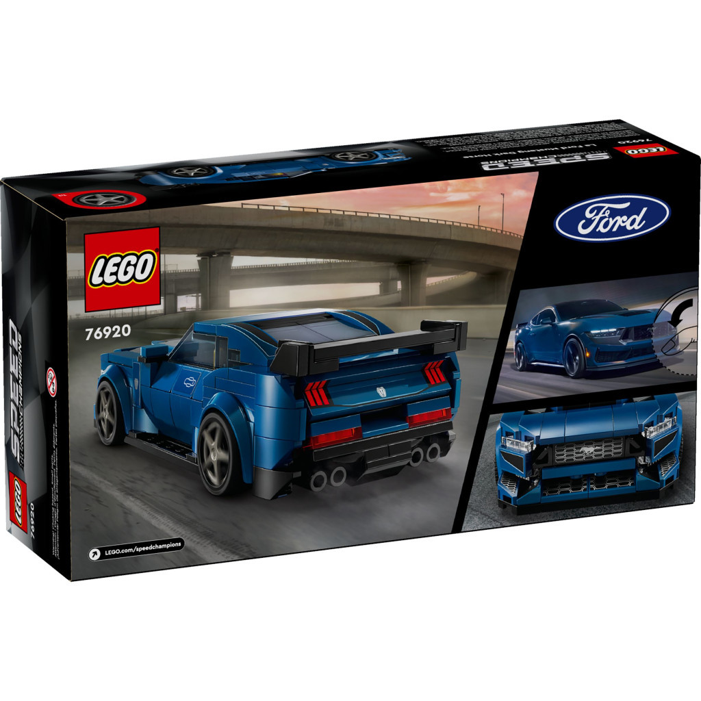 Конструктор LEGO Speed Champions Спортивний автомобіль Ford Mustang Dark Horse 344 деталі (76920) - зображення 7