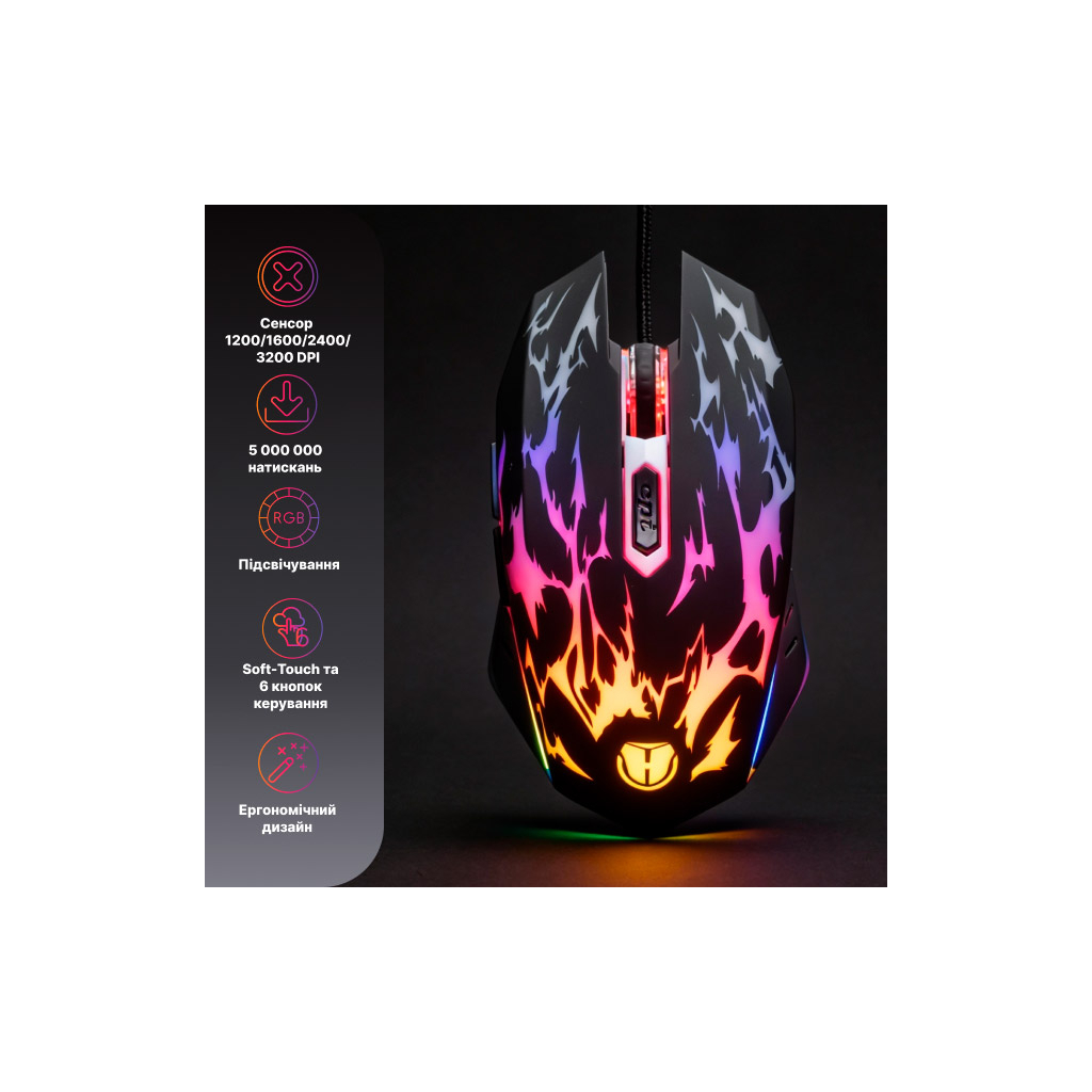 Мишка Hölmer M-01GS USB Black (M-01GS) - зображення 11