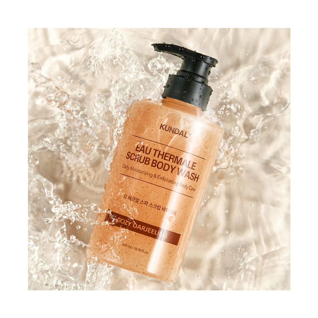 Гель для душу Kundal Eau Thermal Scrub Body Wash Cozy Darjeeling 500 мл (8809809428662) - зображення 2