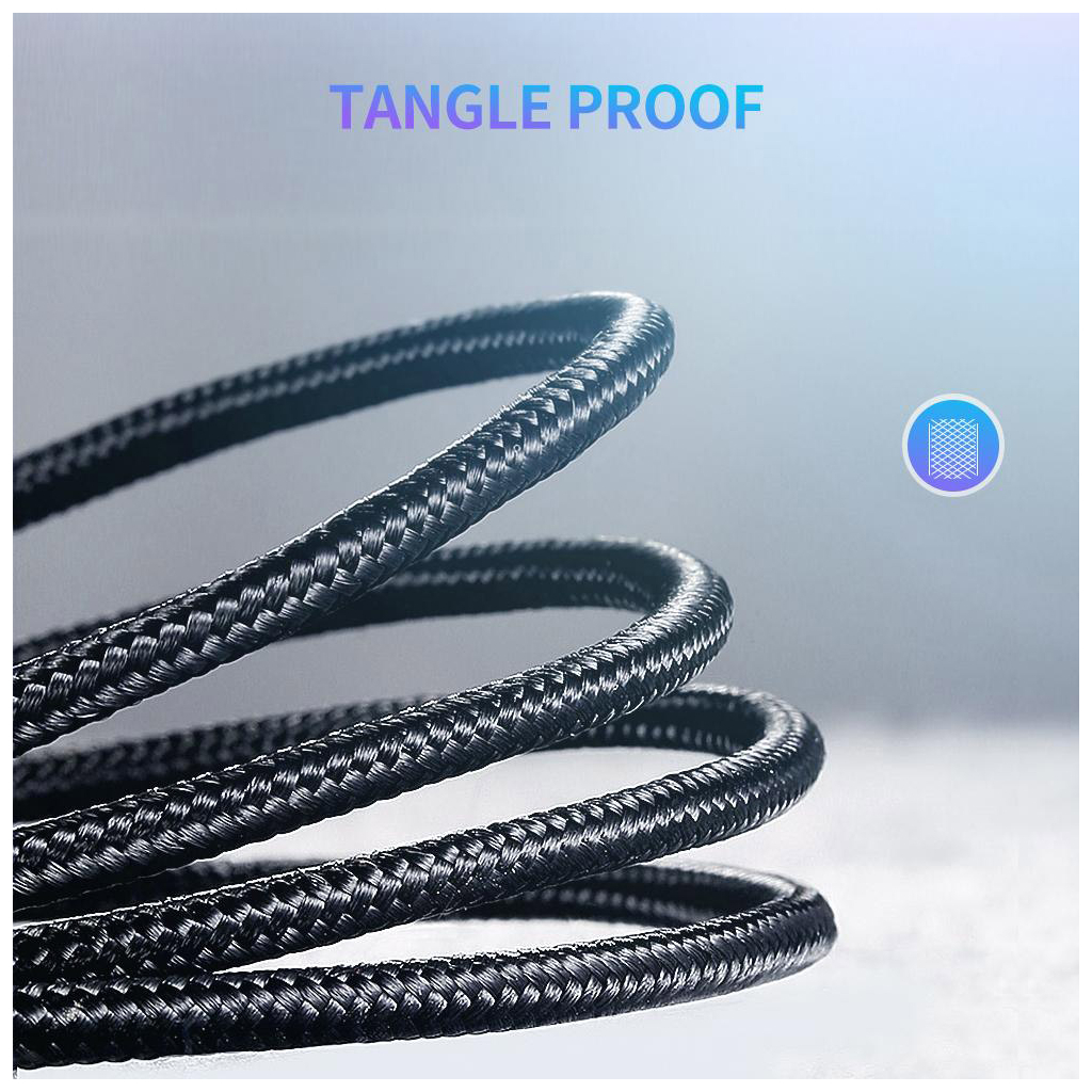 Дата кабель USB-C to USB-C 0.5m 3A 60W US261 black/gray Ugreen (50149) - зображення 7