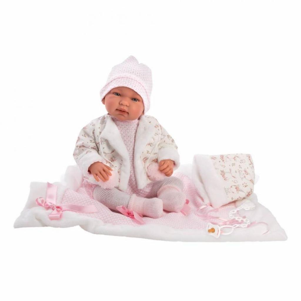 Пупс Llorens що плаче Tina con toquilla, 44 см (84438) - зображення 3