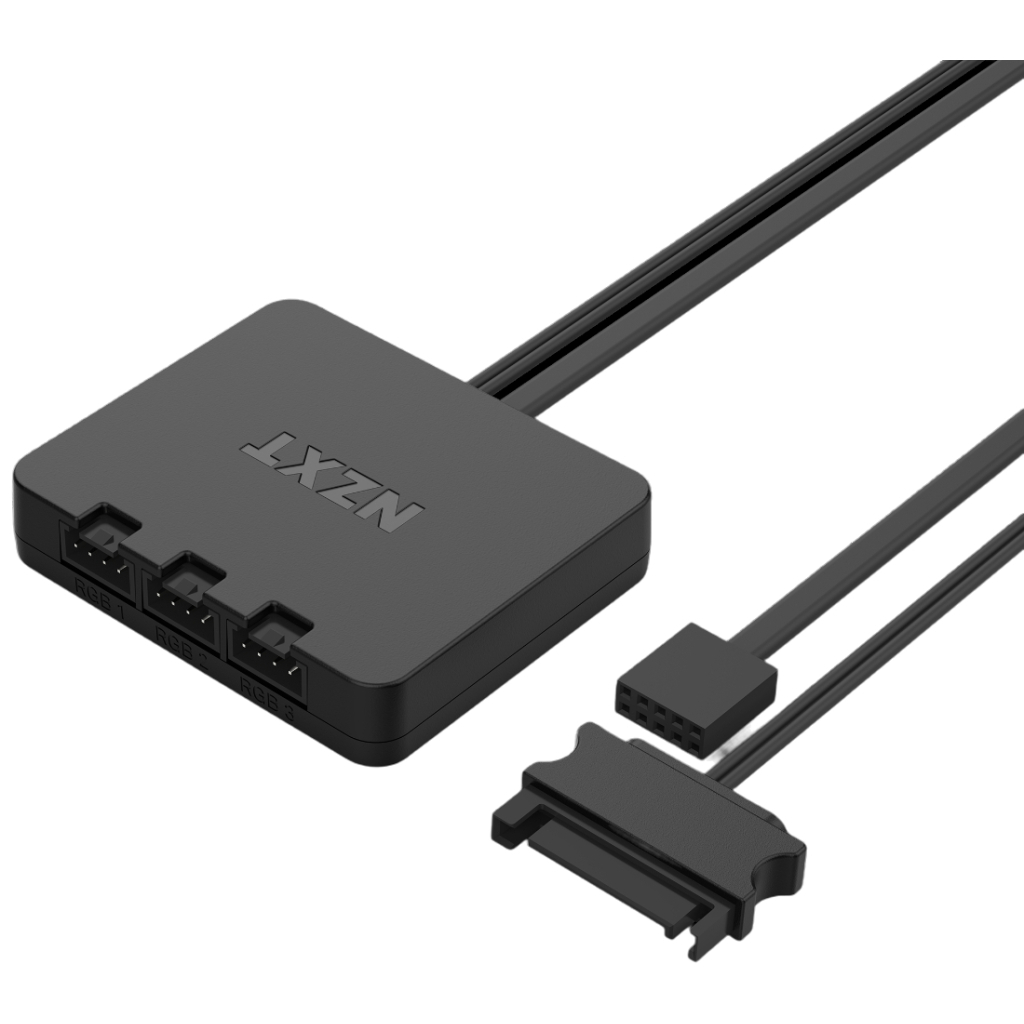 Кулер до корпусу NZXT F120RGB Triple (Black) (RF-R12TF-B1) - зображення 4