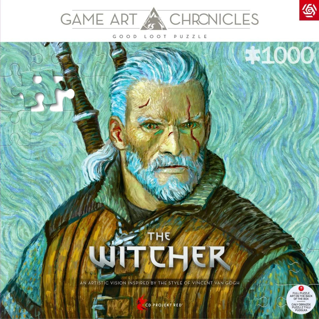 Пазл GoodLoot The Witcher Geralt of Rivia & Vincent van Gogh 1000 ел. (5908305247548) - зображення 4