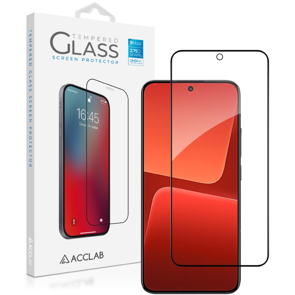 Скло захисне ACCLAB Full Glue Xiaomi 13 Black (1283126559297) - зображення 1