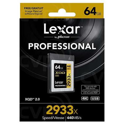 Карта пам'яті Lexar 64GB XQD 2933X Professional (LXQD64GCRBEU2933) - зображення 2