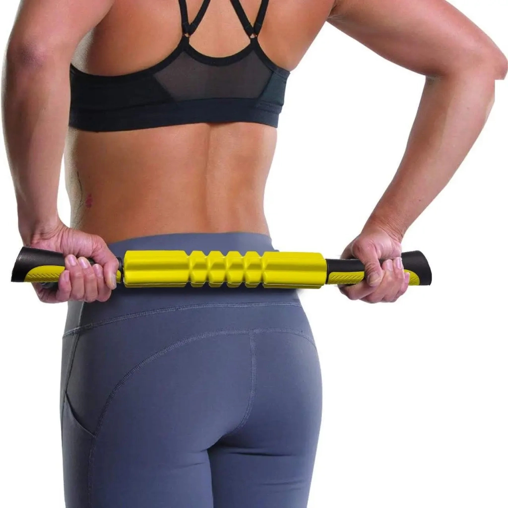 Масажний ролик PowerPlay Massage Bar 4024 Жовтий (PP_4024_Green) - зображення 4