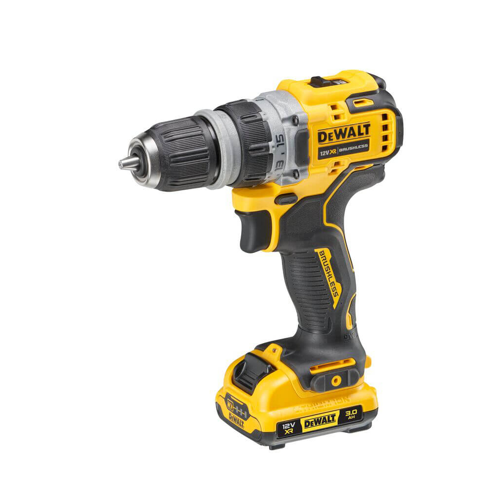 Шуруповерт DeWALT XR Li-Ion 12V, 2x3Ah, зі змінними насадками, 57.5 Нм, 0-425/0-1500 об/хв, 0.7, TSTAK (DCD703L2T) - зображення 1