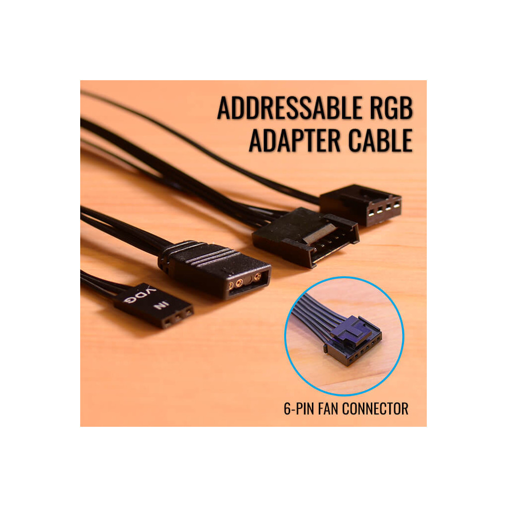 Кулер до корпусу AeroCool Astro 12 ARGB 6-pin - зображення 4