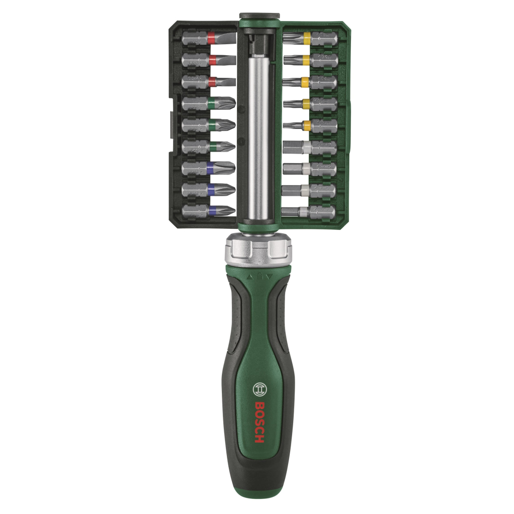 Набір викруток Bosch з тріскачкою, 18 біт, 225мм, сталь CrV (1.600.A02.Z9A) - зображення 2