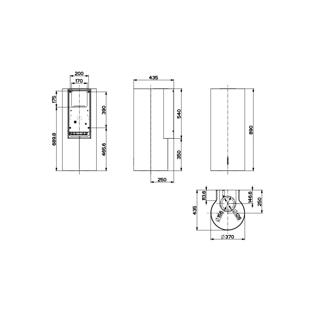 Витяжка кухонна Faber CYLINDRA PLUS WH GLOSS (CYLINDRAPLUSWHGLOSS) - изображение 3