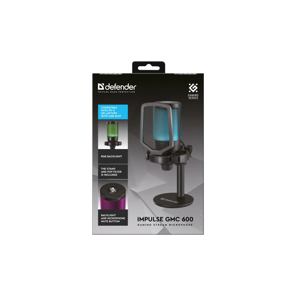Мікрофон Defender Impulse GMC 600 USB Black (64660) - зображення 9