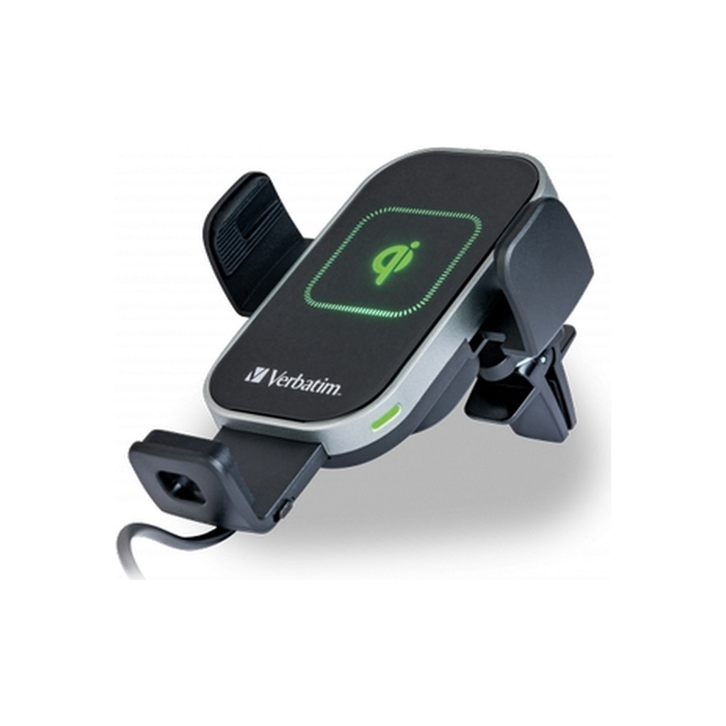 Універсальний автотримач Verbatim FWC-02 with Qi Fast Wireless Car Charger (49553) - зображення 2
