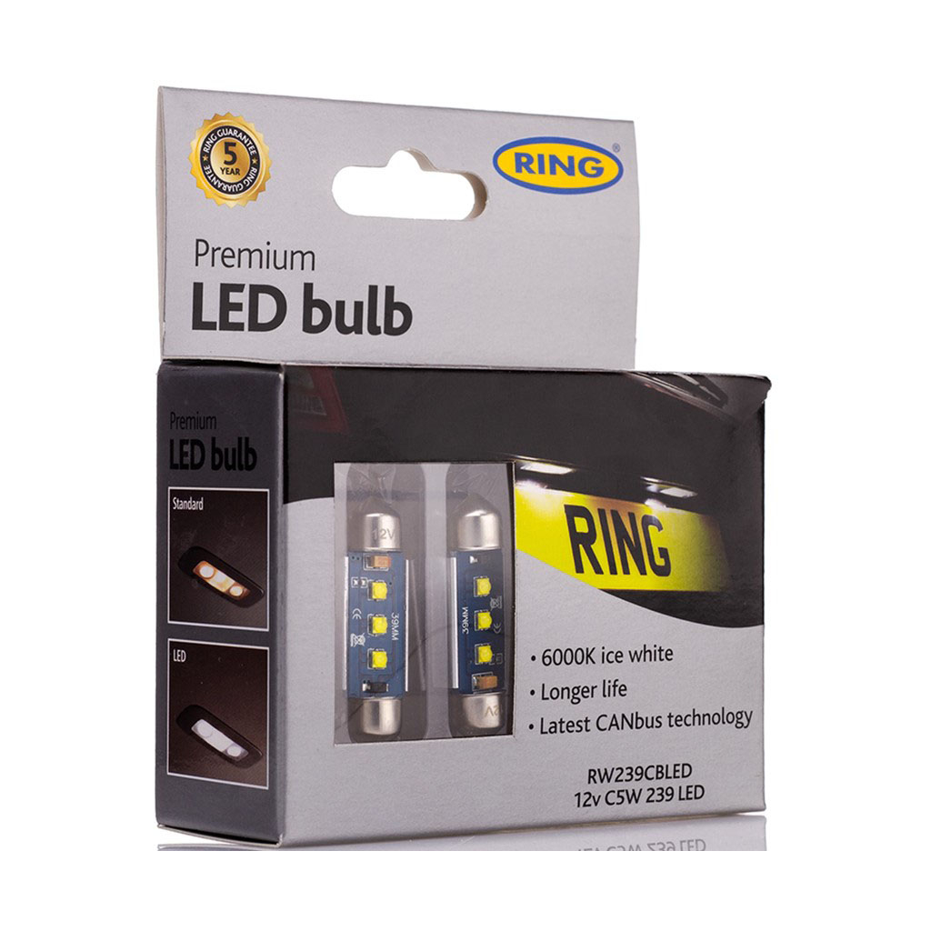 Автолампа RING C5W 12V (RW239CBLED) - зображення 2