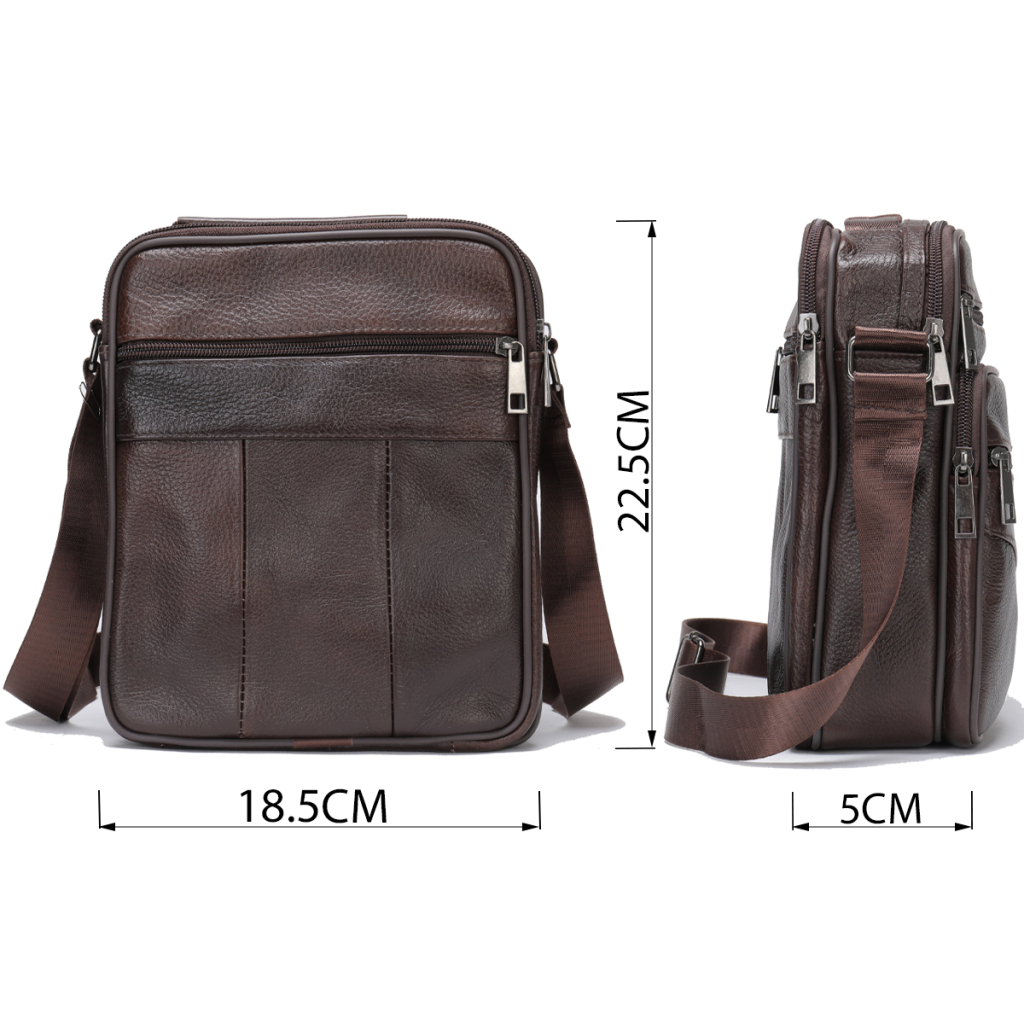 Сумка Vintage З двома кишенями Коричнева (14706) - зображення 3