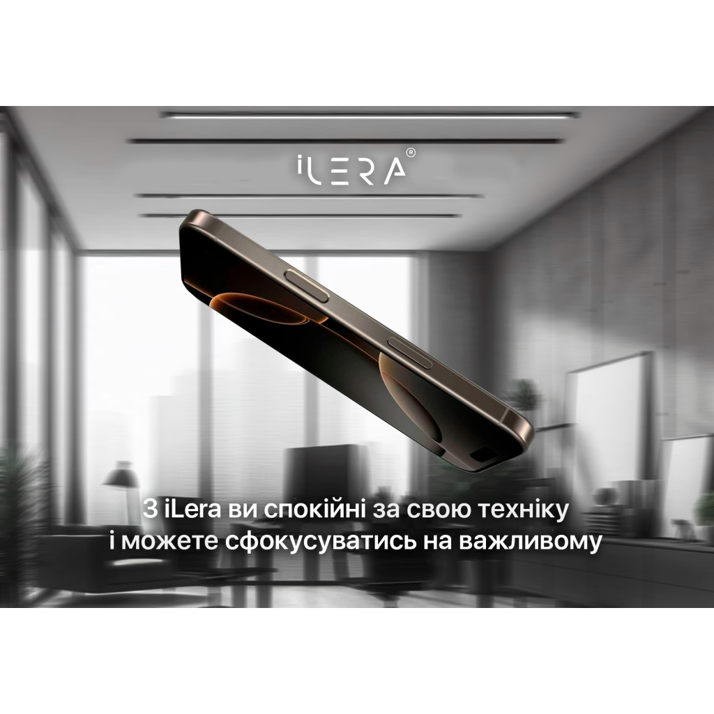 Скло захисне iLera Premium Sapphire Ultra + Corning Glass iPhone 15 Pro Max (ILPRSAP15PROMX) - зображення 5
