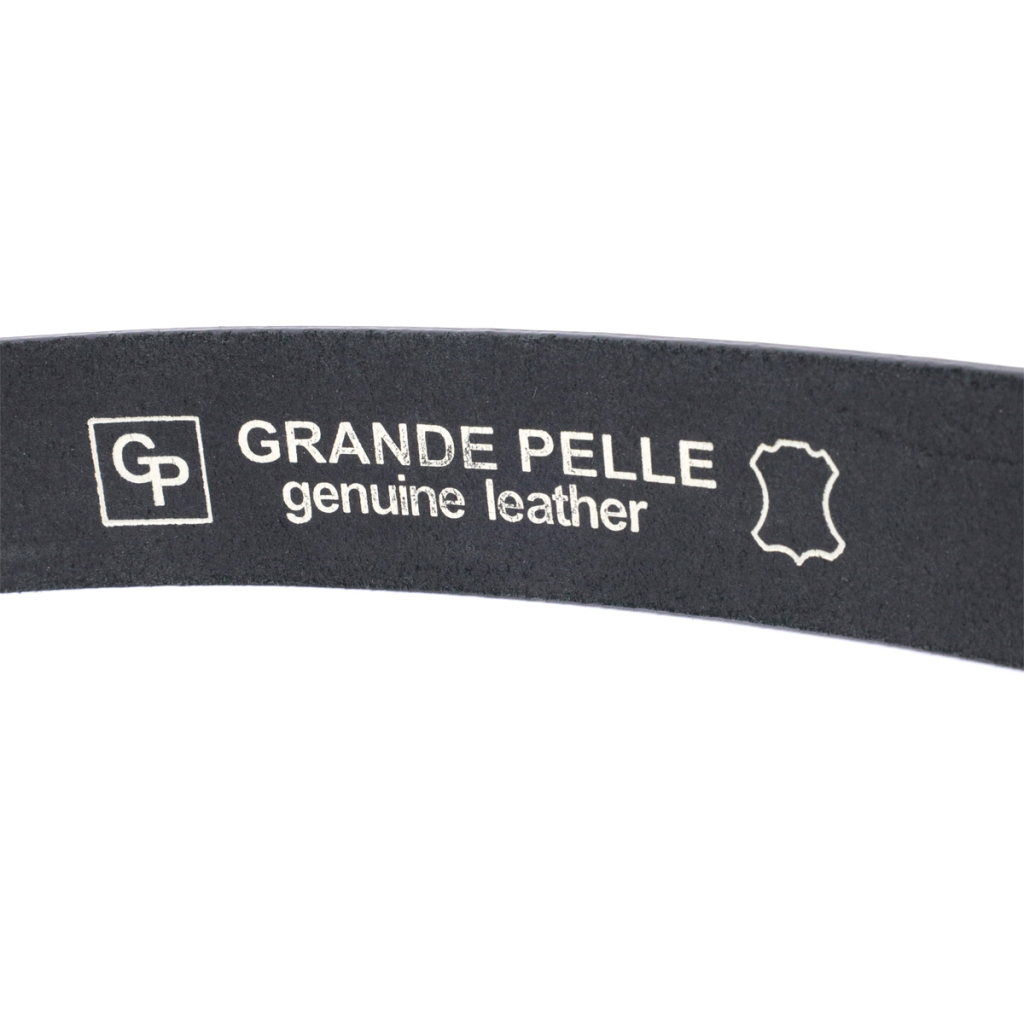 Ремінь Grande Pelle Брючний з натуральної шкіри Чорний (11689) - зображення 6