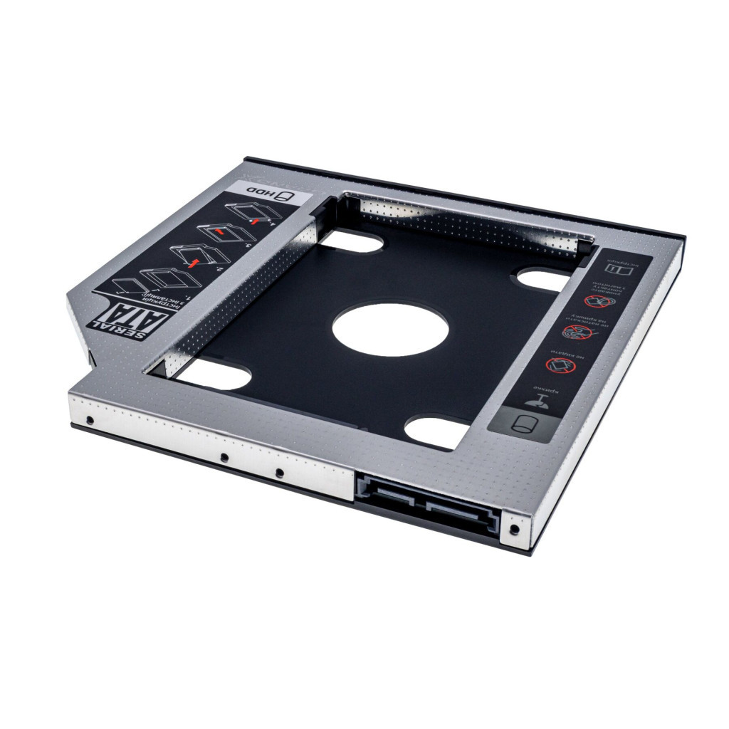 Фрейм-перехідник Grand-X HDD 2,5'' SATA2/SATA3 Slim 9,5mm (HDC-24С) - зображення 2