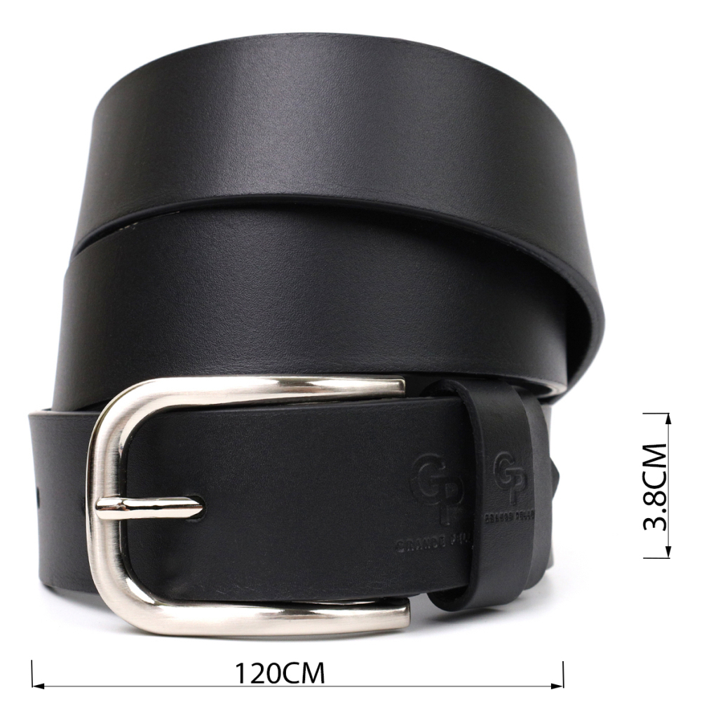Ремінь Grande Pelle Шкіряний під джинси Чорний (11682) - зображення 3