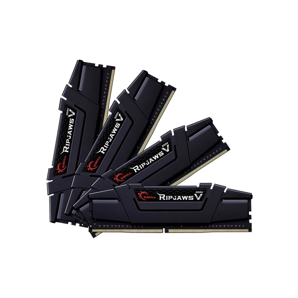 Модуль пам'яті для комп'ютера DDR4 128GB (4x32GB) 3600 MHz RipjawsV Black G.Skill (F4-3600C18Q-128GVK) - зображення 1