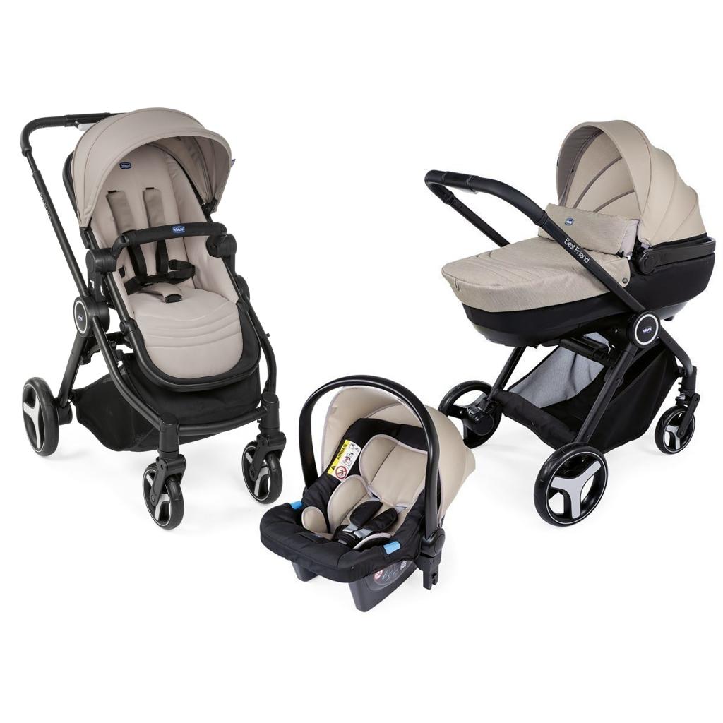 Коляска Chicco 3 в 1 Trio Best Friend+ Comfort Бежева (79420.76) - изображение 1