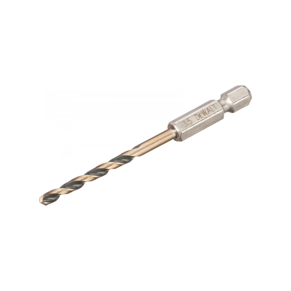 Свердло DeWALT по металу EXTREME IMPACT Black&Gold, HSS-G, 3,5 х 76 х 28,5 мм, 1 шт. (DT20603) - зображення 2