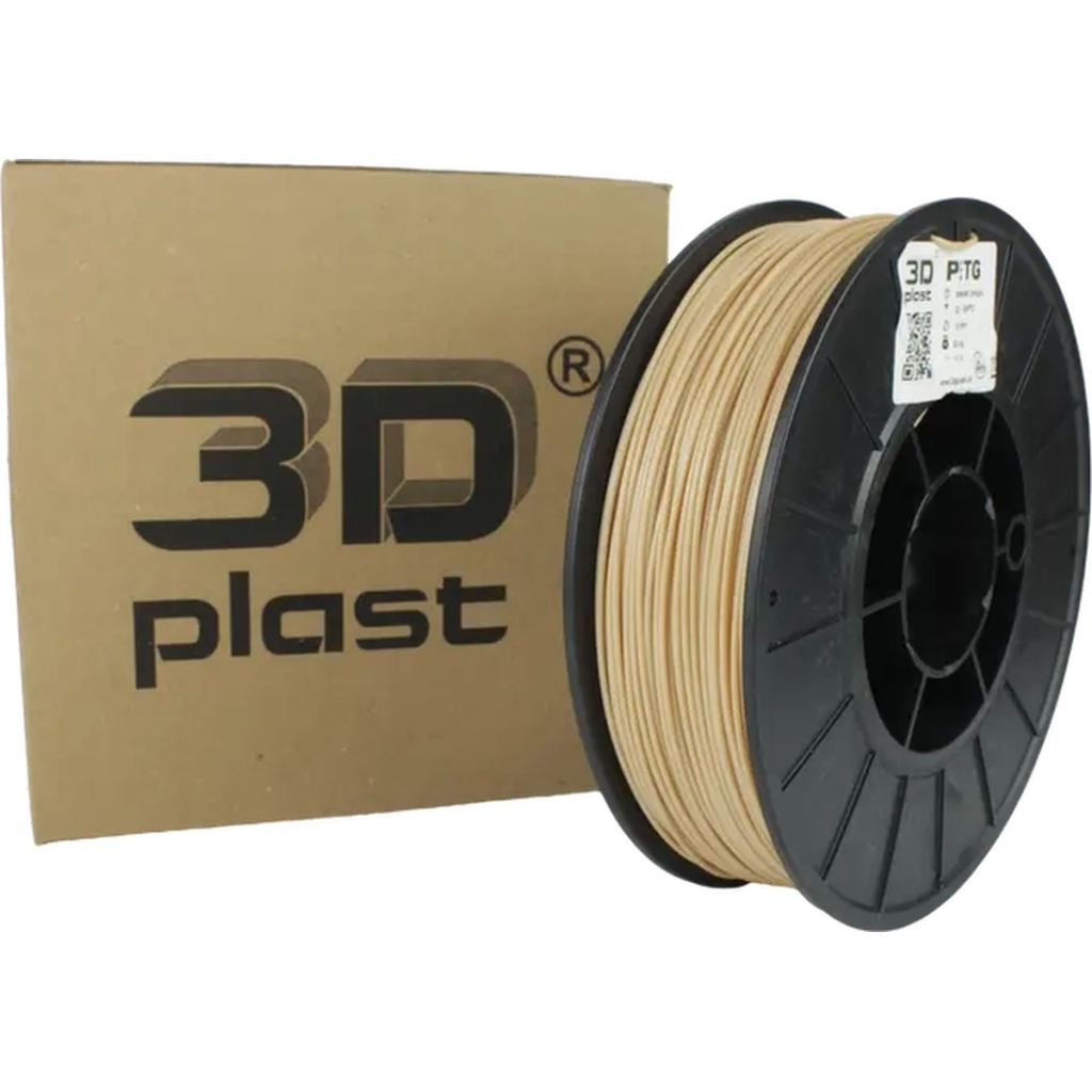 Пластик для 3D-принтера 3Dplast PETG 1.75мм, 0.85кг, beige (3DPTG17508BZH) - зображення 1