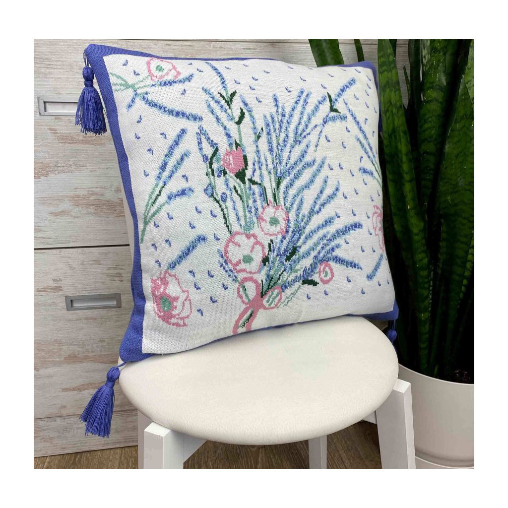 Наволочка Прованс в'язана Grosso 45х45 см (22103) - зображення 2