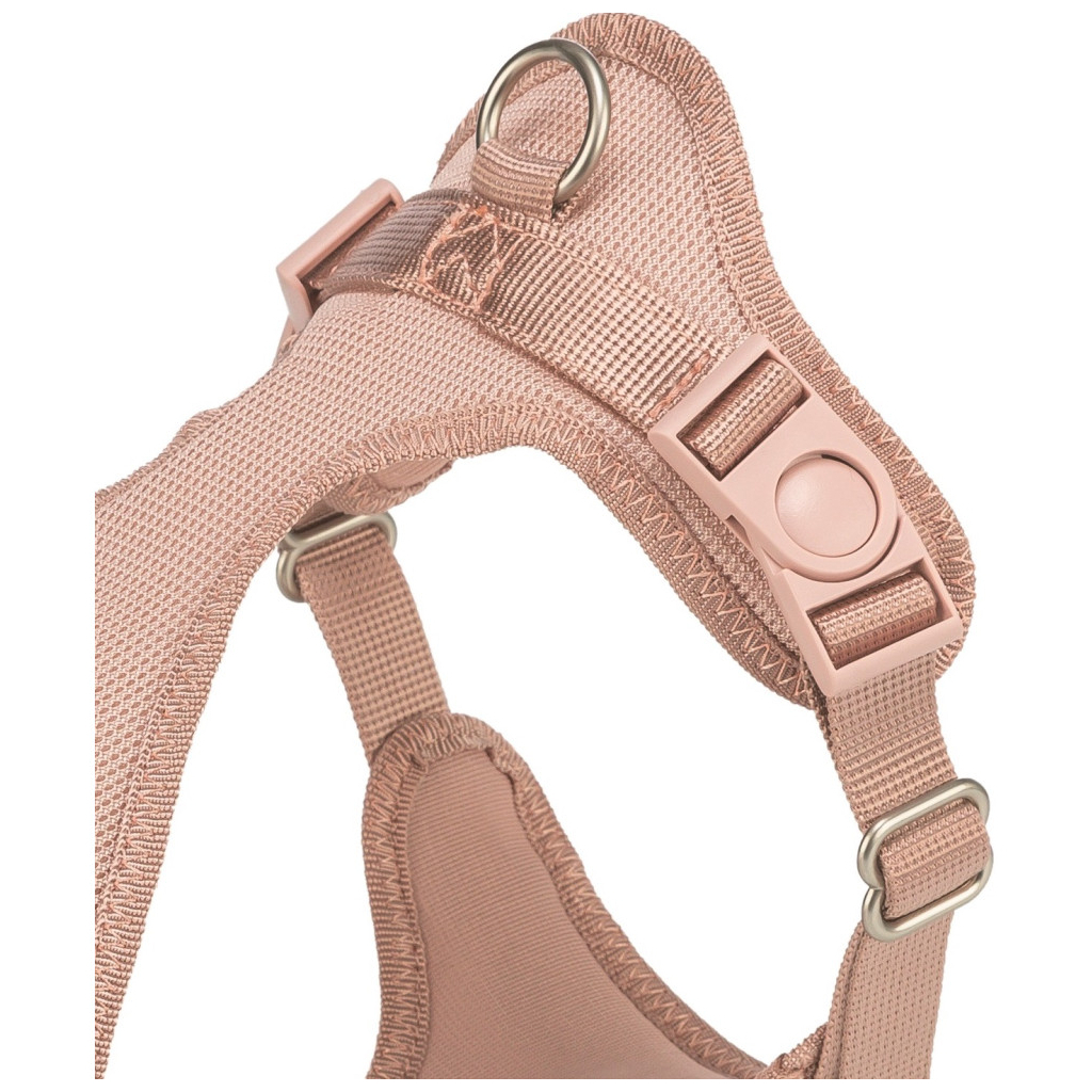 Шлея для собак Trixie Comfort М'яка XXS-XS 25-35 см 15 мм Світло-рожева (4053032679184) - зображення 2