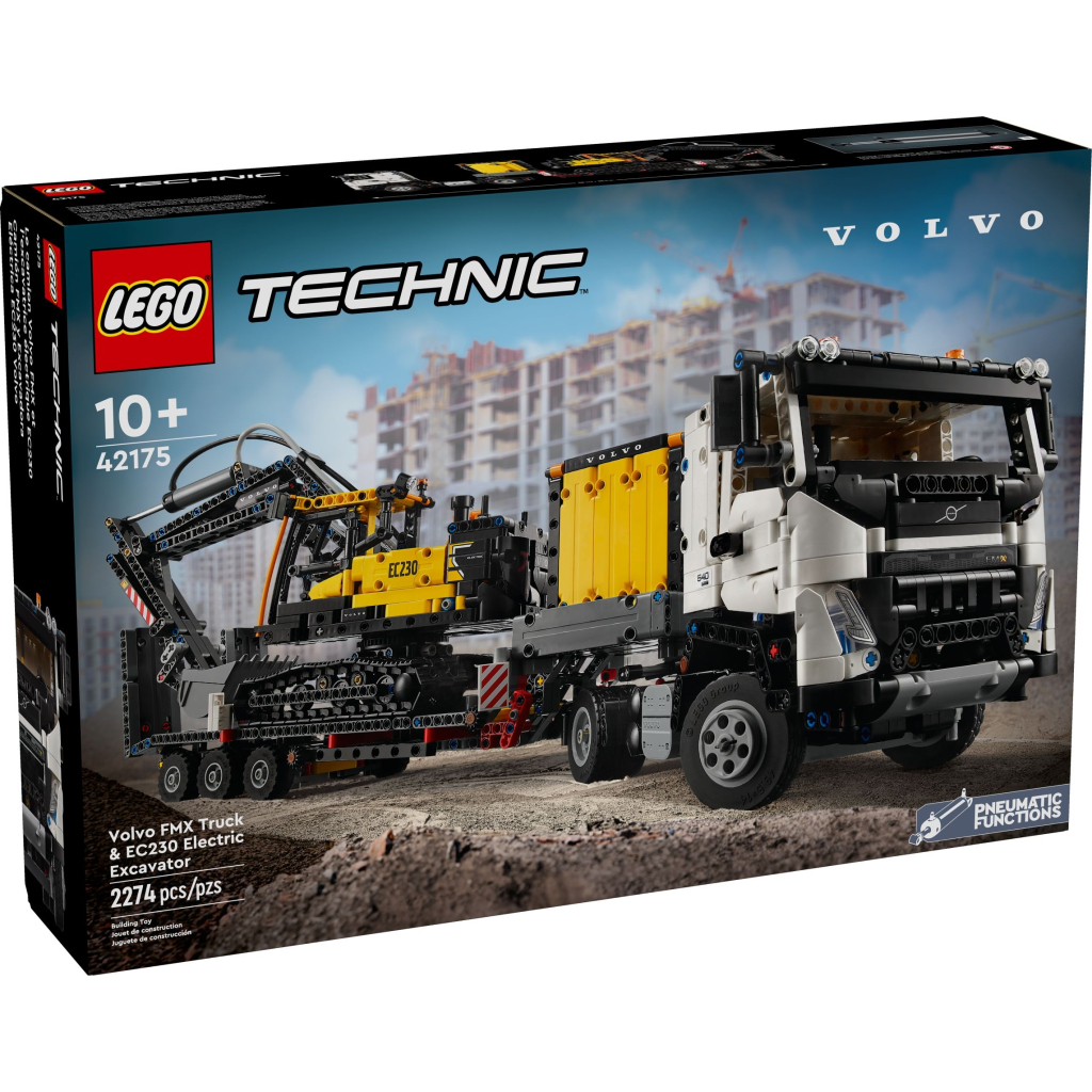 Конструктор LEGO Technic Вантажівка Volvo FMX і Електричний екскаватор EC230 (42175) - зображення 1