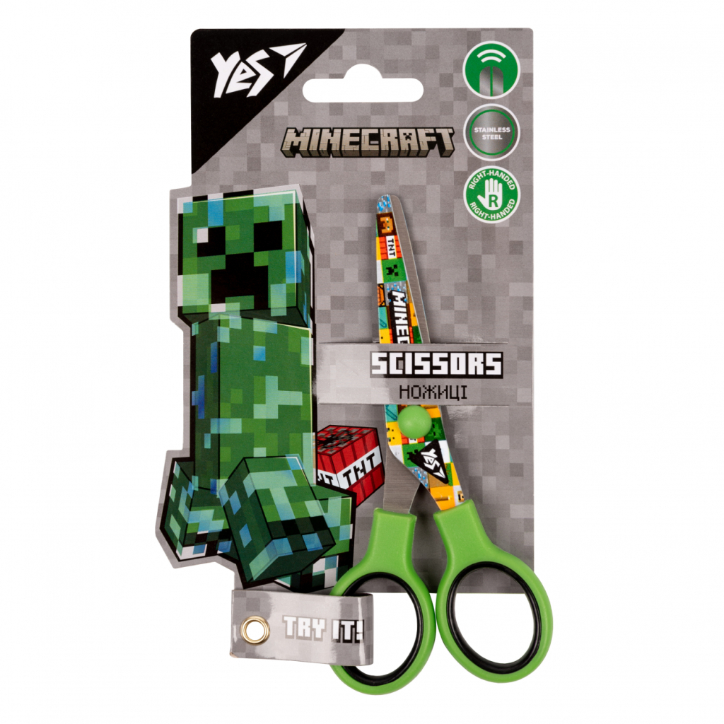 Ножиці Yes Minecraft 13см з принтом на лезі (480414) - изображение 3