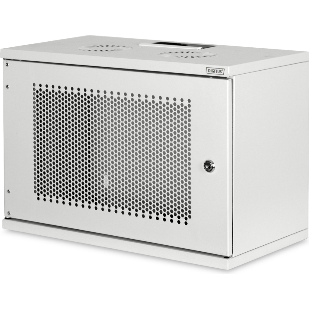 Шафа настінна Digitus SOHO 19" 7U 540x400, метал.двері, 60kg max (DN-19-07U-S-PD) - изображение 1