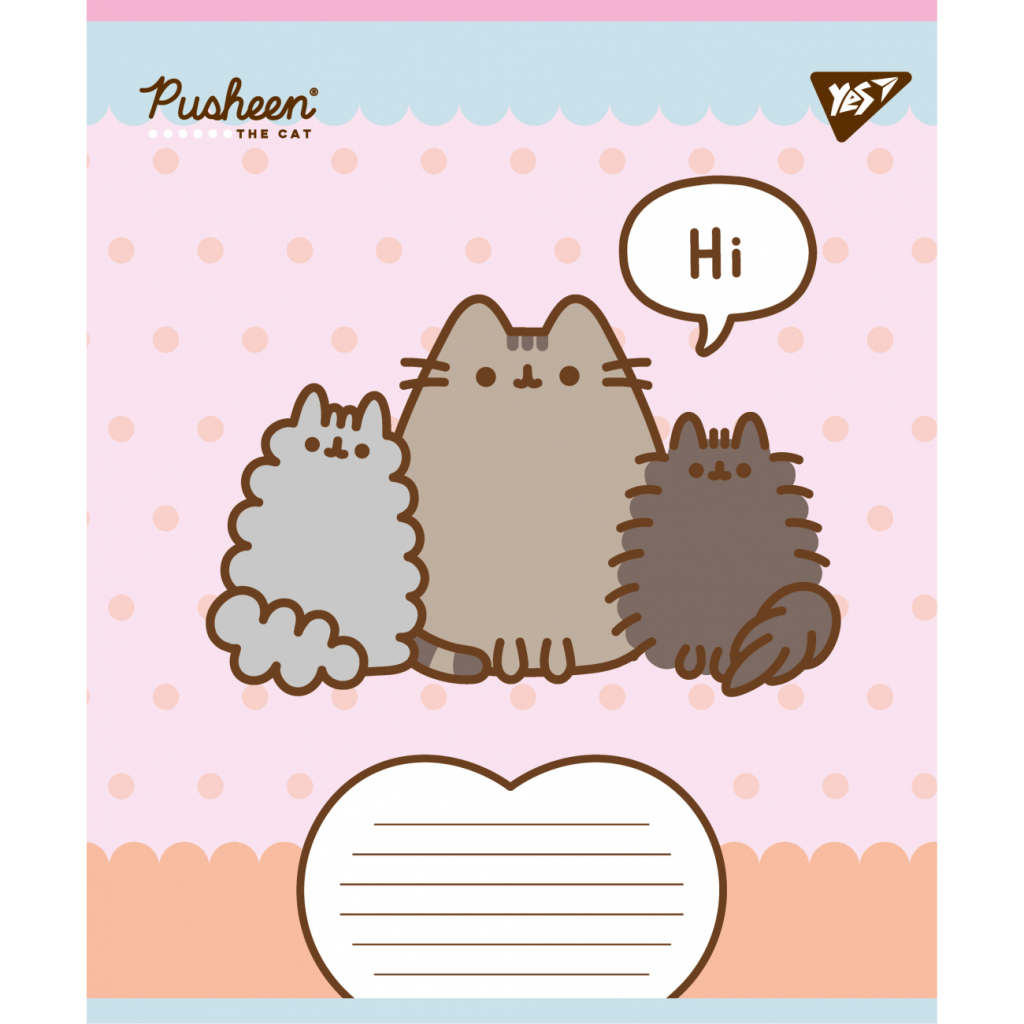 Зошит Yes Pusheen Weekend А5 12 аркушів коса лінія (767609) - зображення 6