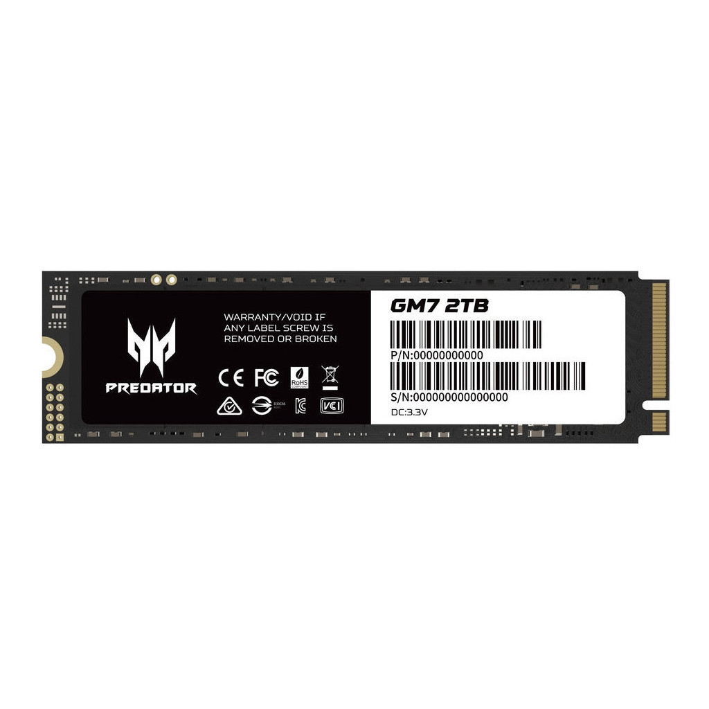 Накопичувач SSD M.2 2280 2TB GM7 PREDATOR (BL.9BWWR.119) - зображення 1