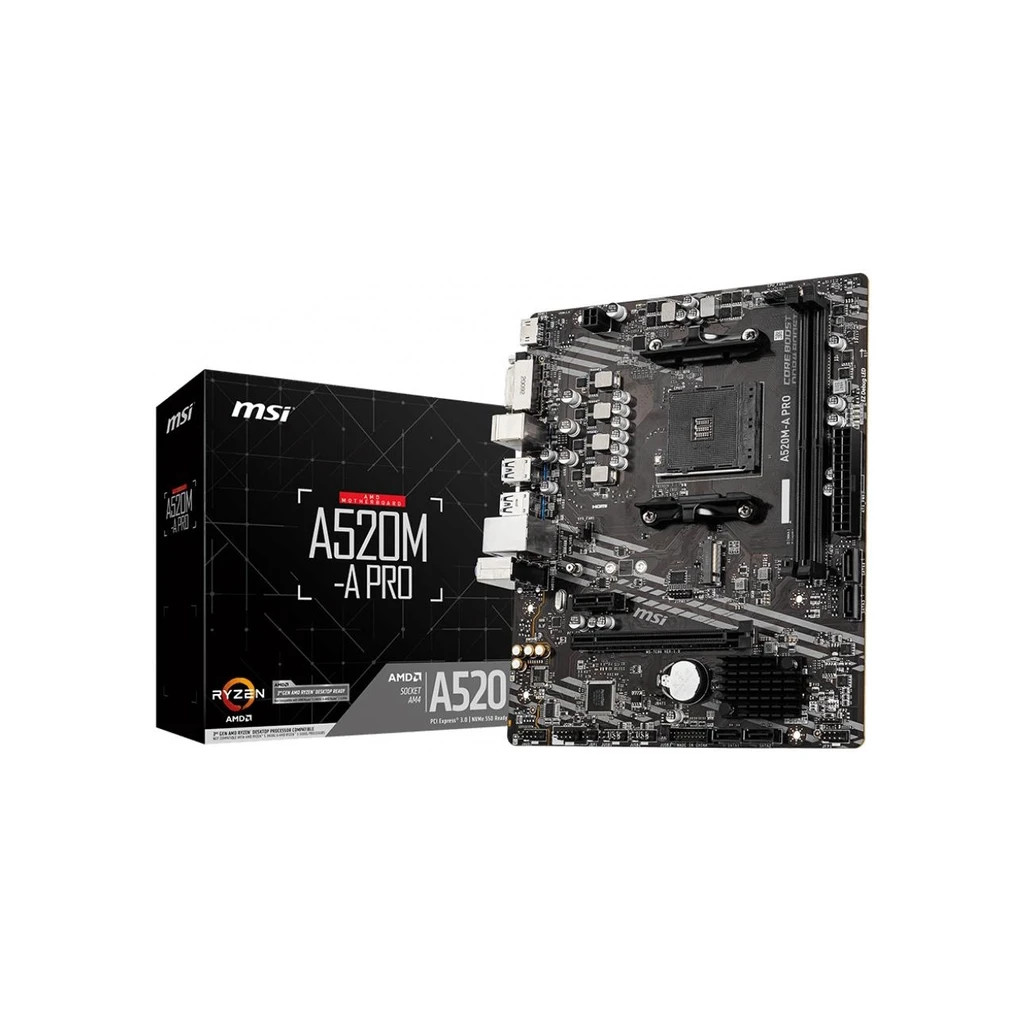 Материнська плата MSI A520M-A PRO - зображення 2