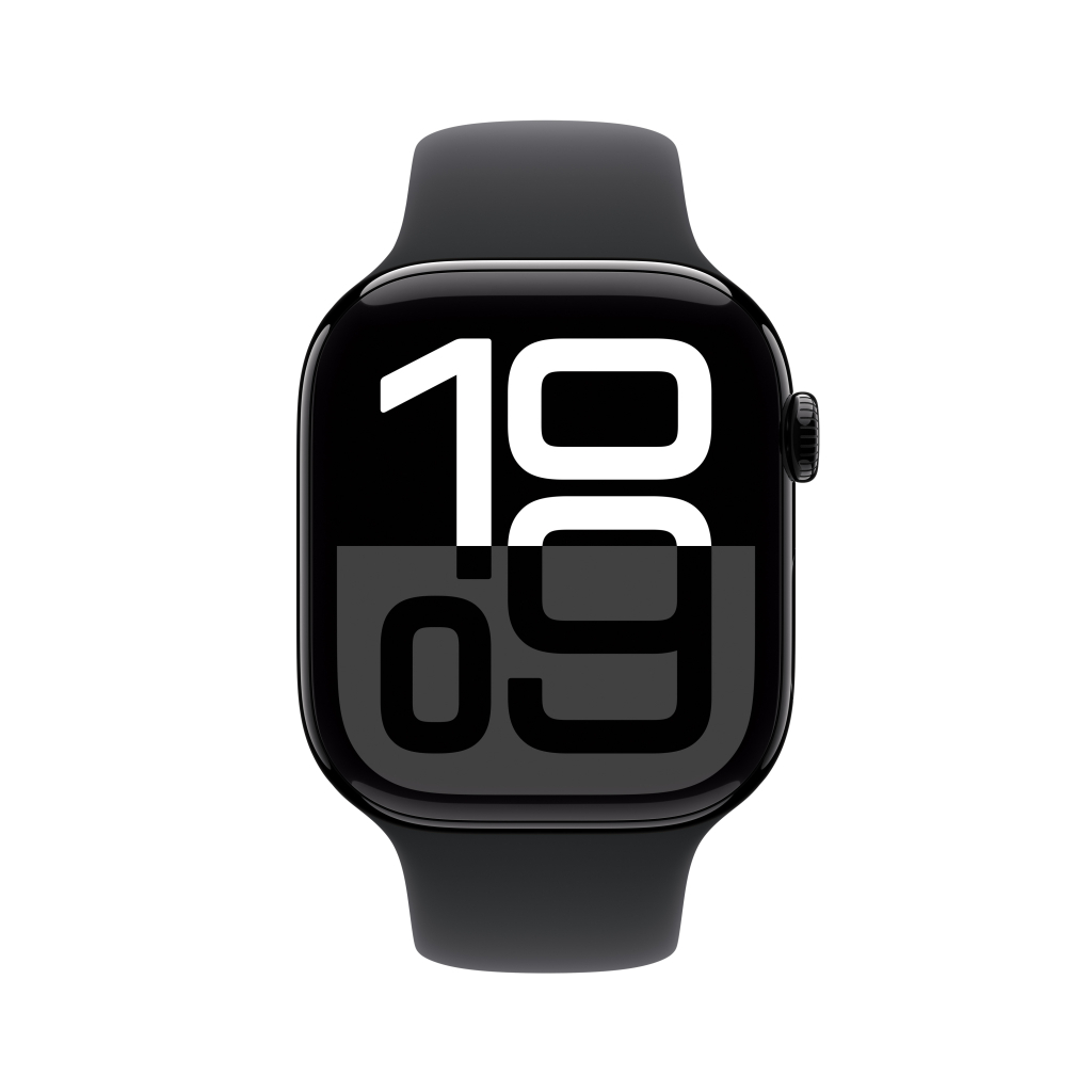 Смарт-годинник Apple Watch Series 10 GPS + Cellular 42mm Natural Titanium Case with Stone Grey Sport Band - S/M (MWXD3QH/A) - зображення 2