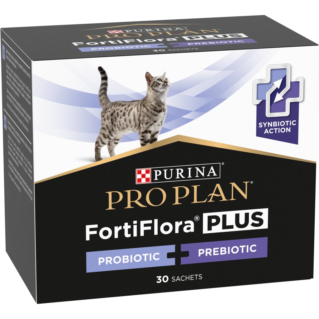 Пробіотична добавка для тварин Purina Pro Plan FortiFlora Plus Для котів і кошенят для підтримки нормальної мікрофлори кишківника 30 x 1.5 г (8445290507495) - изображение 4