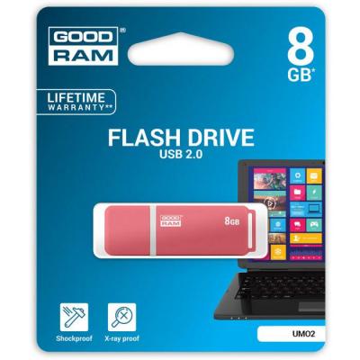 USB флеш накопичувач Goodram 8GB UMO2 Orange USB 2.0 (UMO2-0080O0R11) - зображення 6
