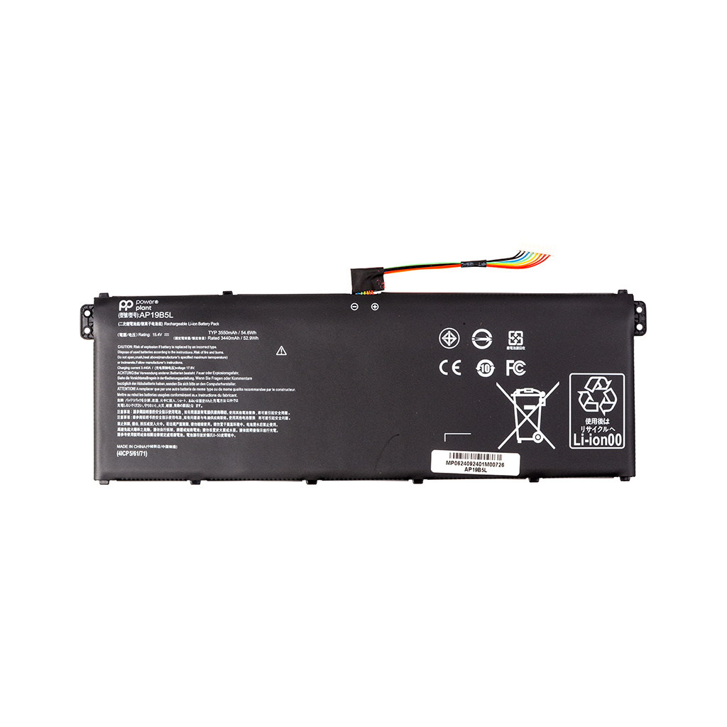 Акумулятор до ноутбука ACER Aspire 5 A514-54 (AP19B5L) 15.4V 3550mAh PowerPlant (NB410798) - зображення 1
