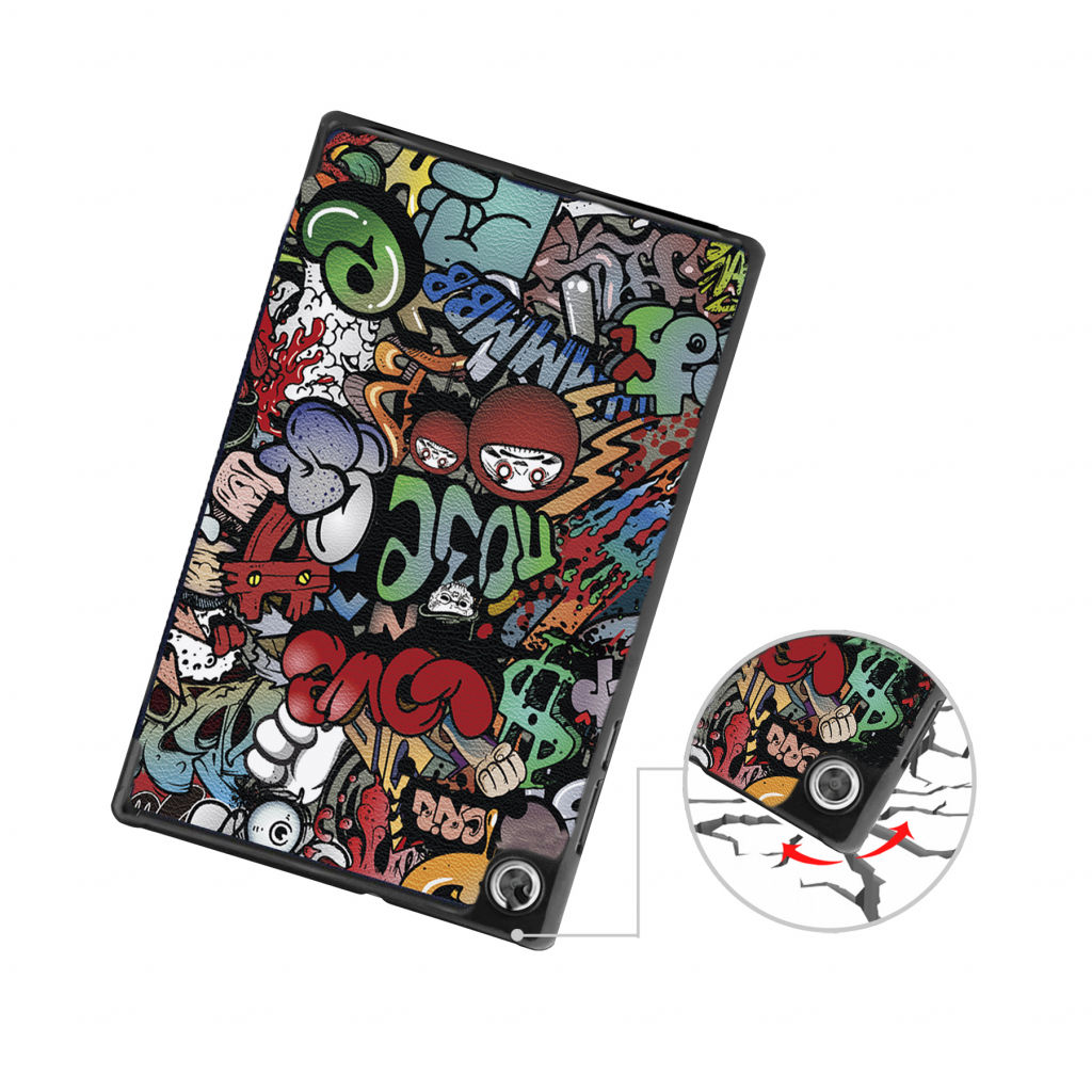 Чохол до планшета BeCover Smart Case Lenovo Tab M10 TB-X306F HD (2nd Gen) Graffiti (706113) - зображення 3